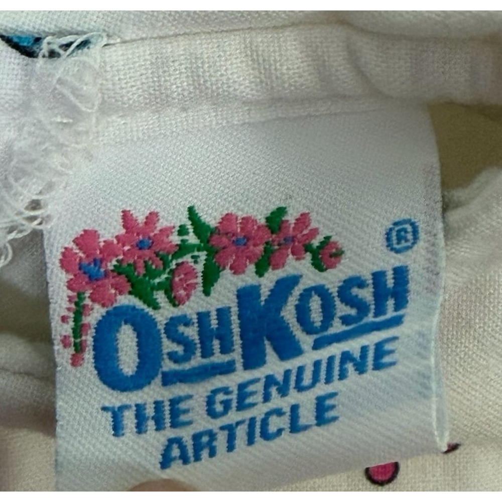 Vintage OshKosh Baby Romper 3-6 Months Birds Musical Print USA Made Bubble - Picture 3 of 8